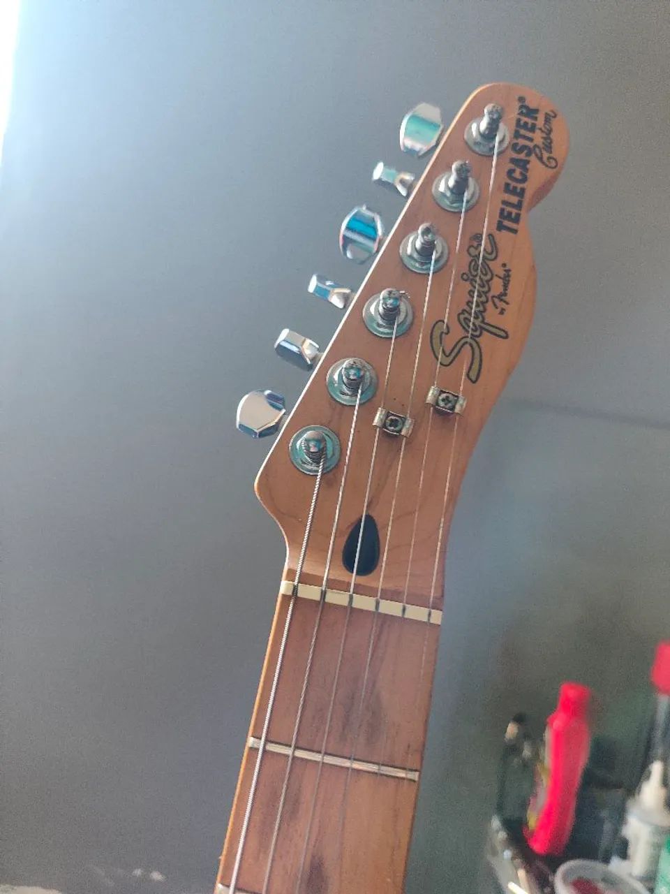 Telecaster Squier Custom+ Escudo perolado com malagoli  - Foto 2