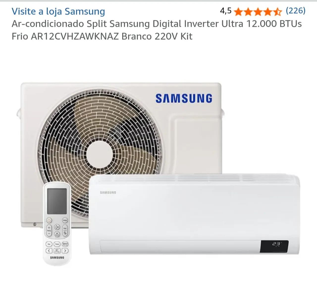 Split Samsung Inverter 12000 BTUs