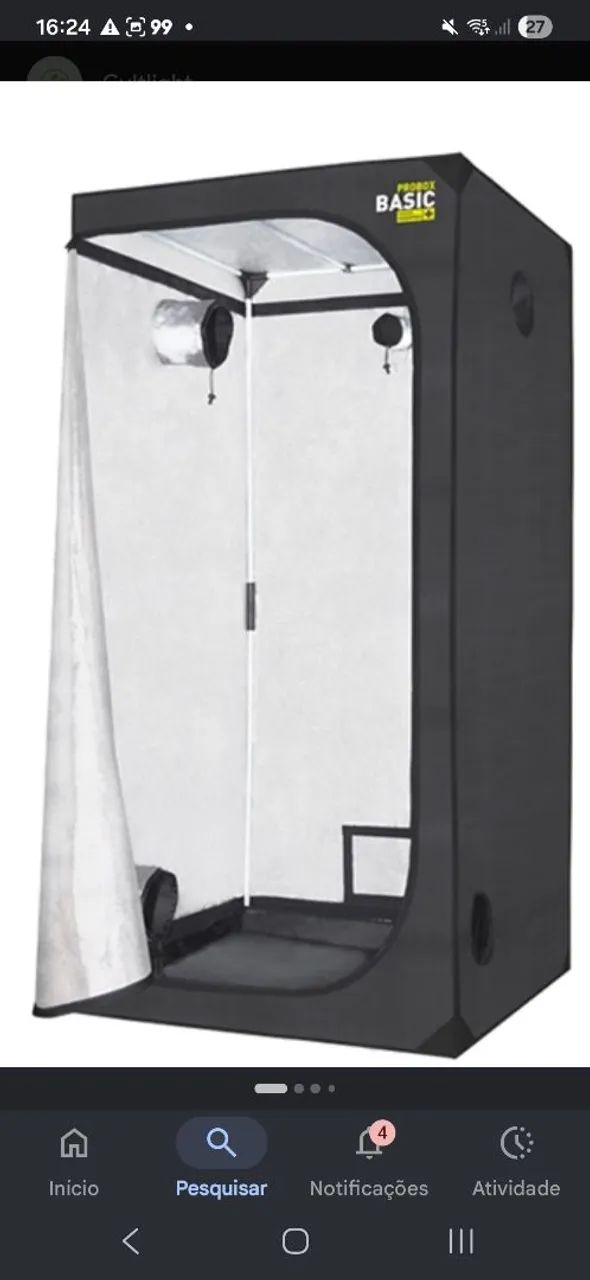 Estufa Garden HighPro BASIC 100x100x200 cm