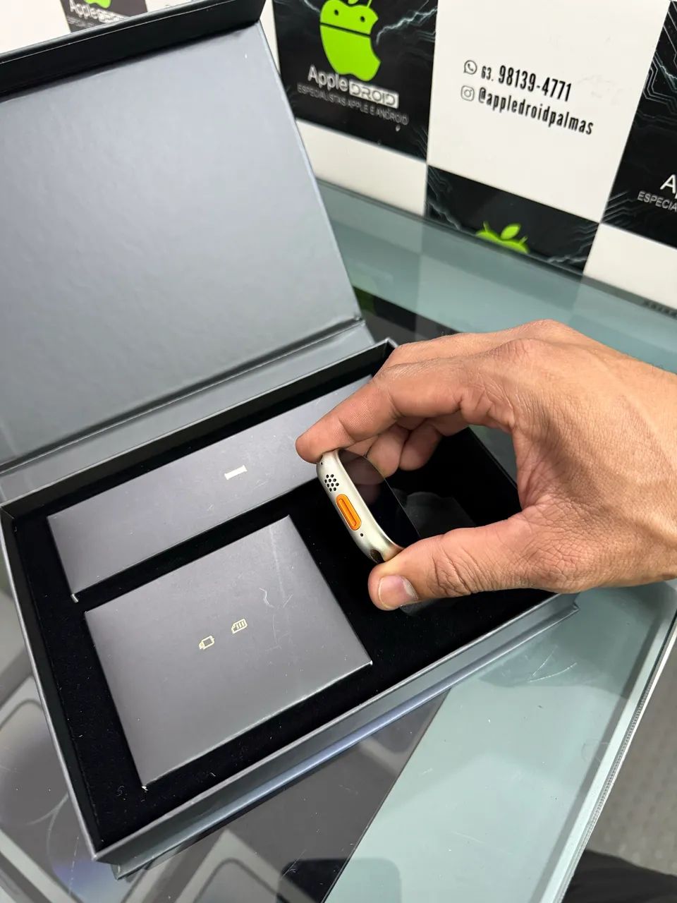 Smartwatch titânio 2027 + NFC + tela Amoled - Foto 4
