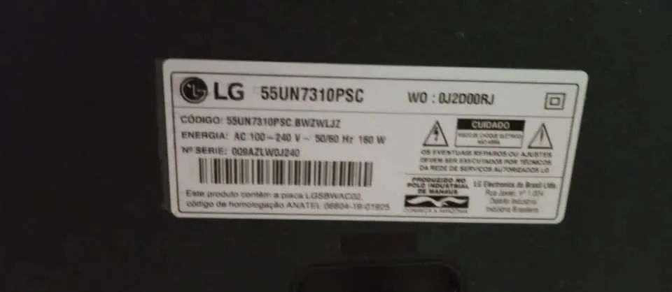 TV LG 55 POLEGADAS PEÇAS PARA REPARO OU CONCERTO - Foto 3