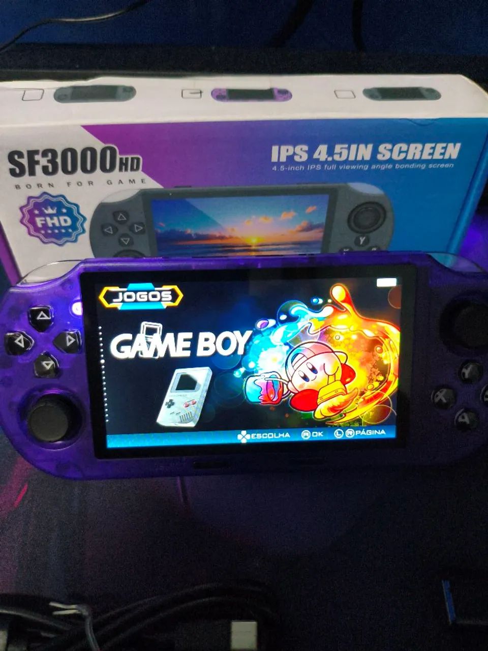 Console Portátil Sf3000, Tela De 4,5 Polegadas - Foto 4