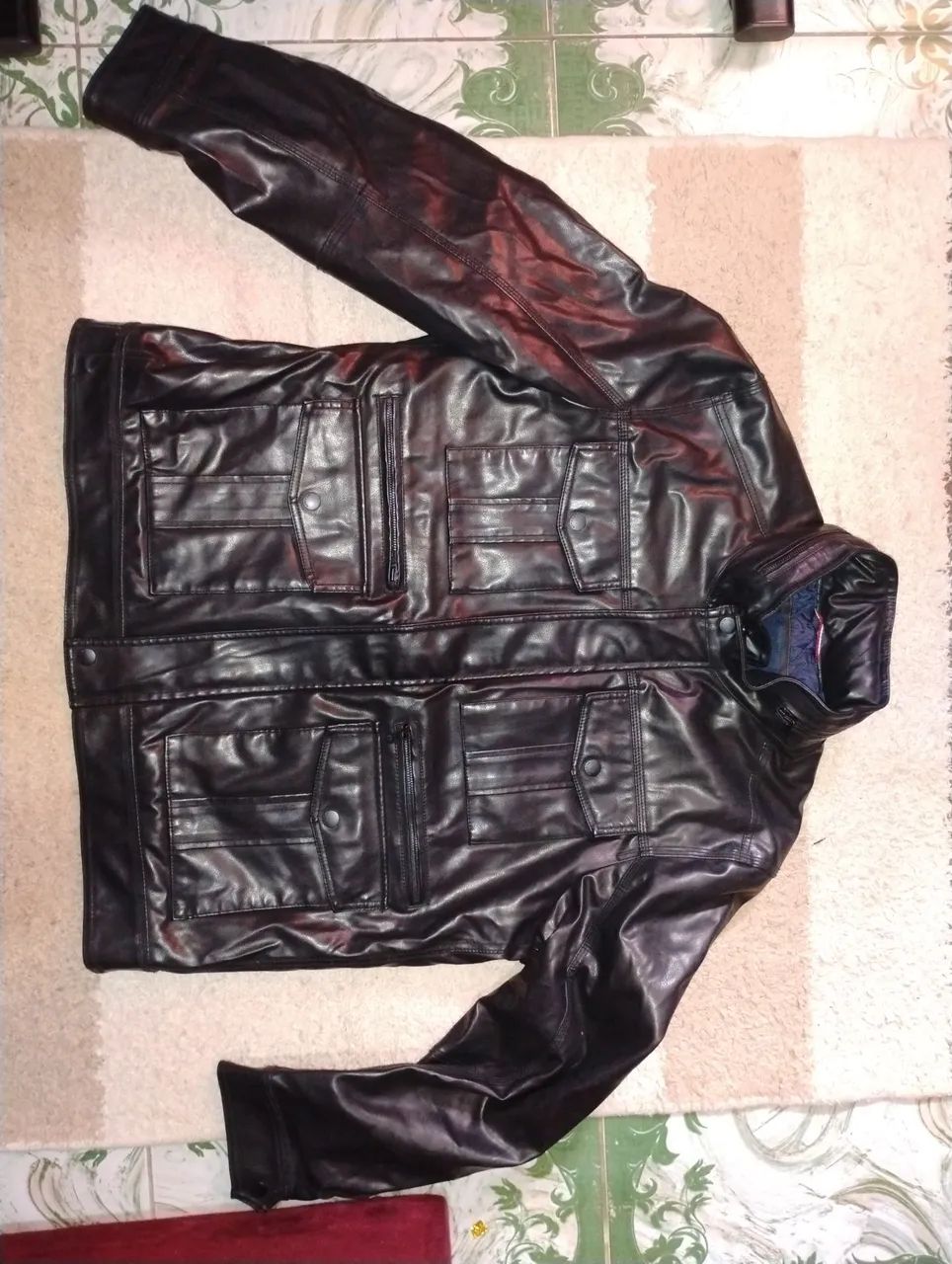 Casaco Tommy Hilfiger de couro (original)