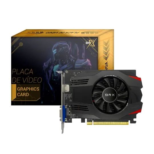 Placa de Vídeo BR-X GT1030, 2GB DDR5, 128 Bits