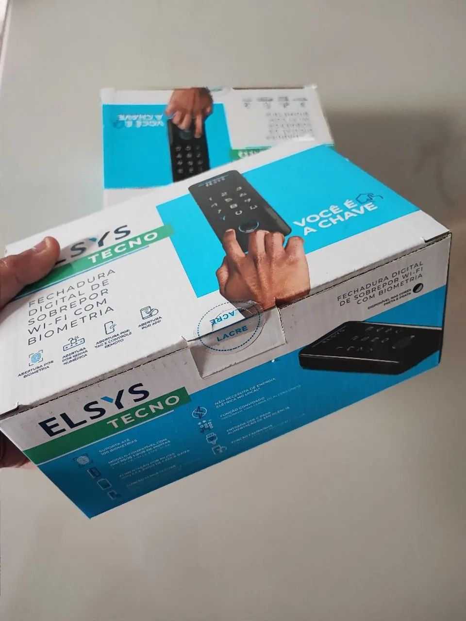 Fechadura eletrônica digital com wifi e biometria NOVA - Foto 4