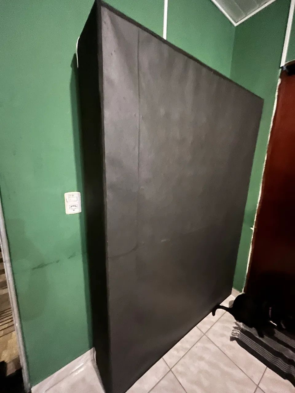 Cama box de casal usada
