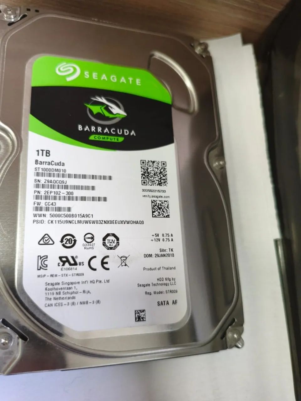 HD SATA 1TB SEAGATE