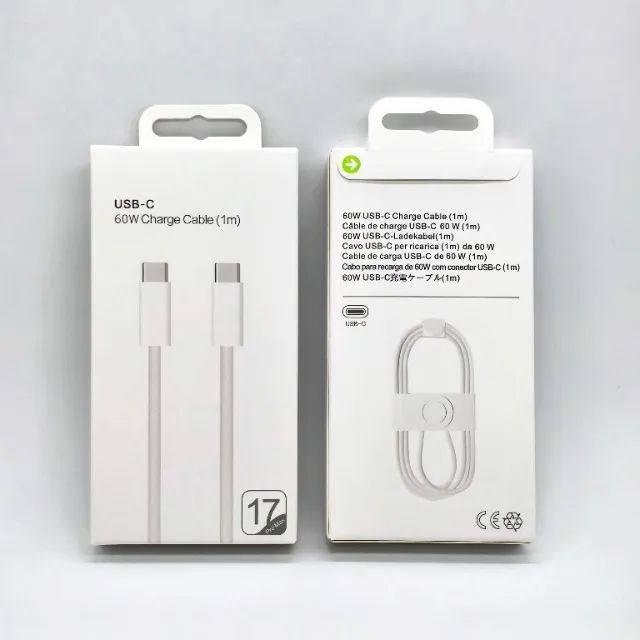 Cabo Tipo C Para USB C de 40W 60W Rápido Para Modelos 17 16 15 Cabo PD com Acessórios Para - Foto 4