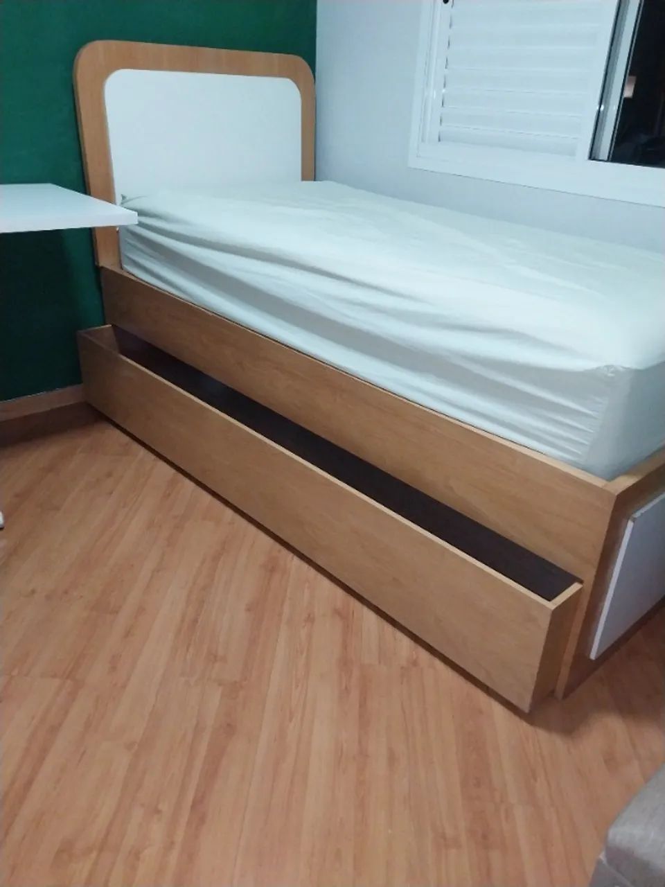 Cama luxo  solteiro de altíssima qualidade em marcenaria  - Foto 4