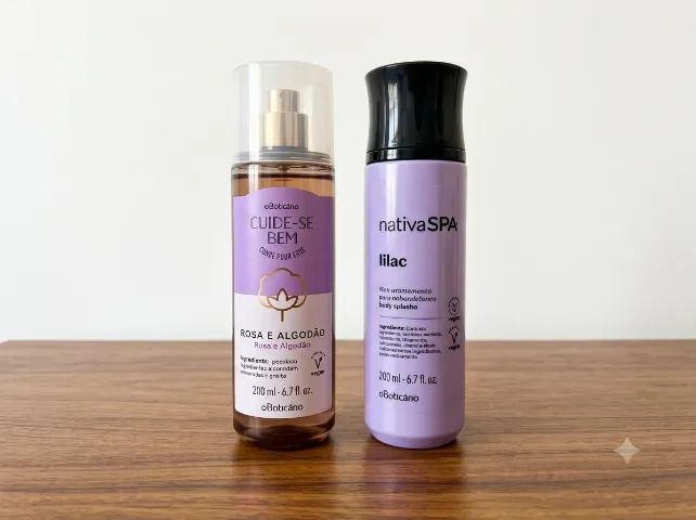 Kit com 2 Body Splashes O Boticário Novos
