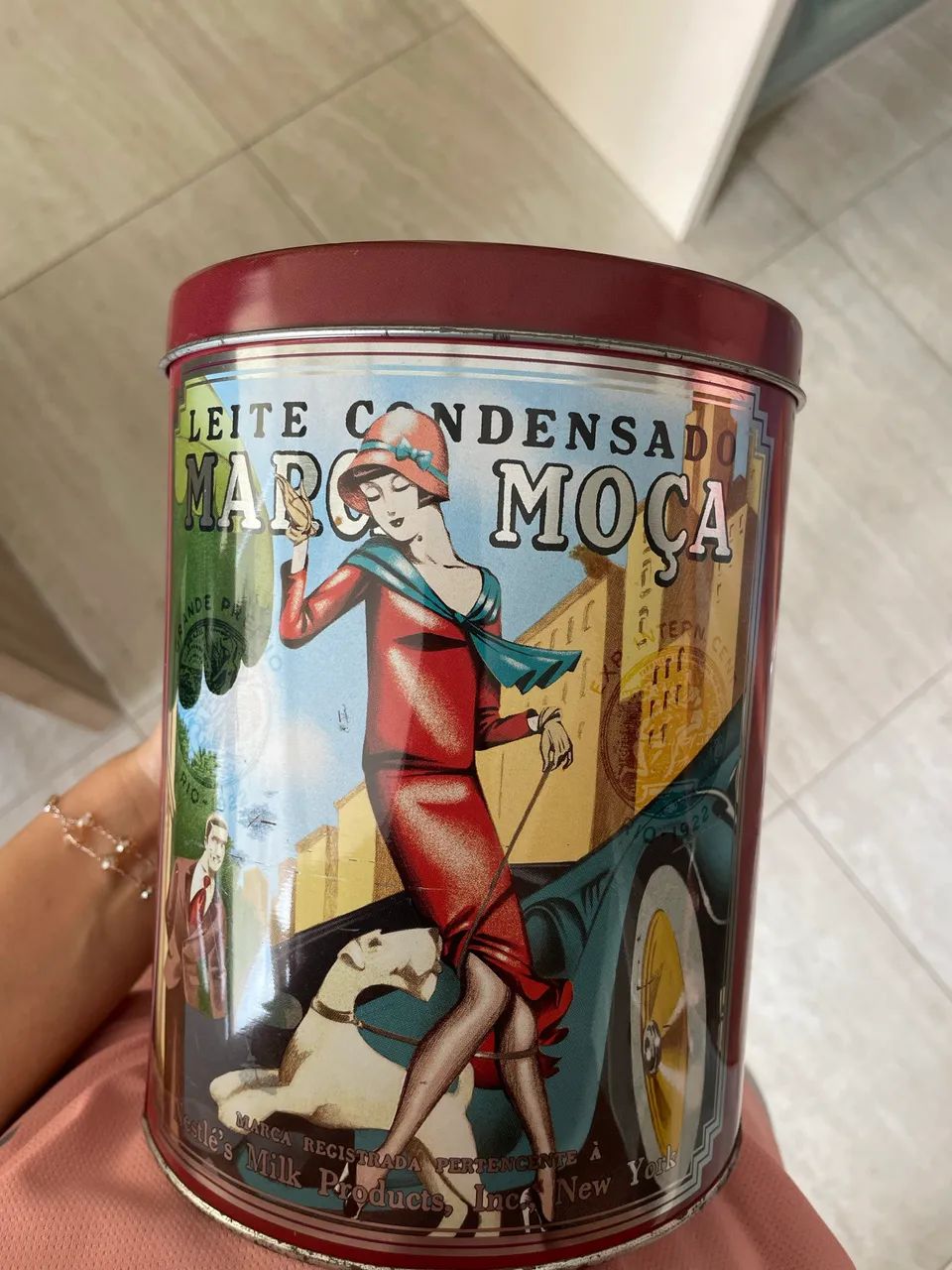 Lata retrô Leite Moça colecionável - Foto 4