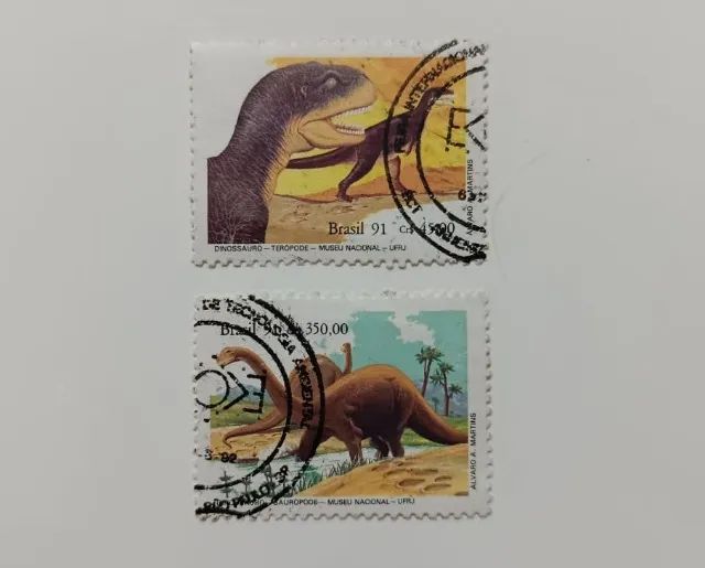 Selo postal Série Dinossauros
