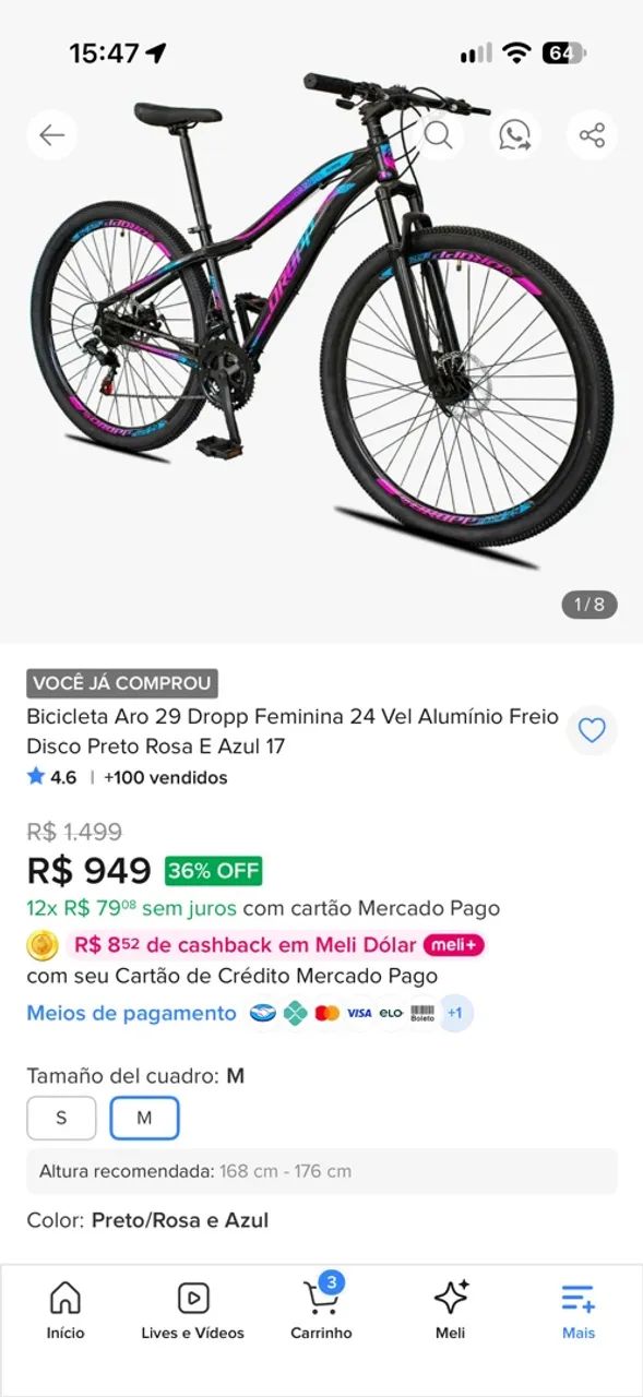 Bicicleta Dropp aro 29 - Foto 5