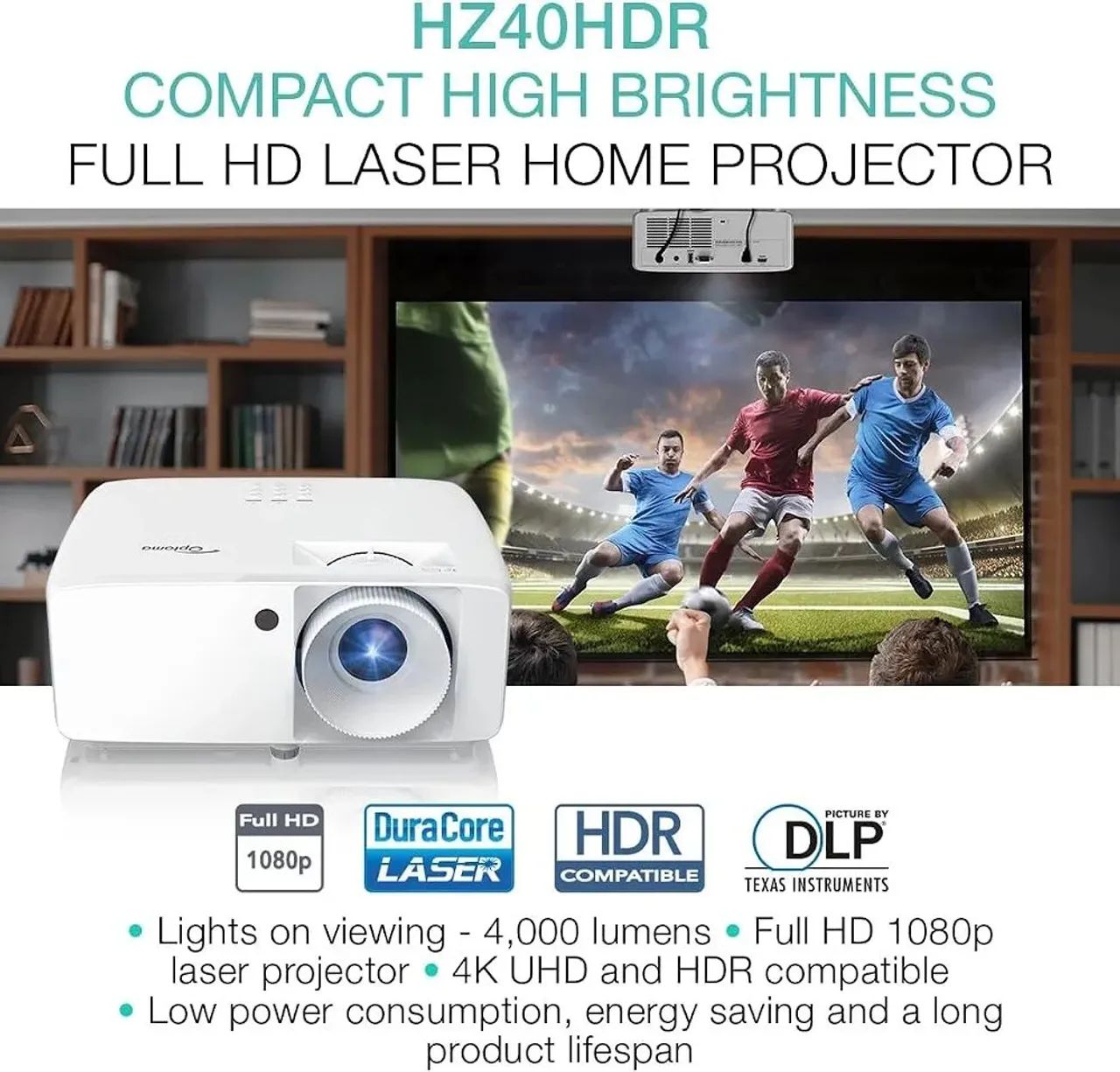 Projetor Optoma HZ40HDR Laser - Foto 5