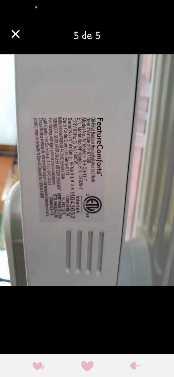 Aquecedor elétrico Novo  - Foto 4