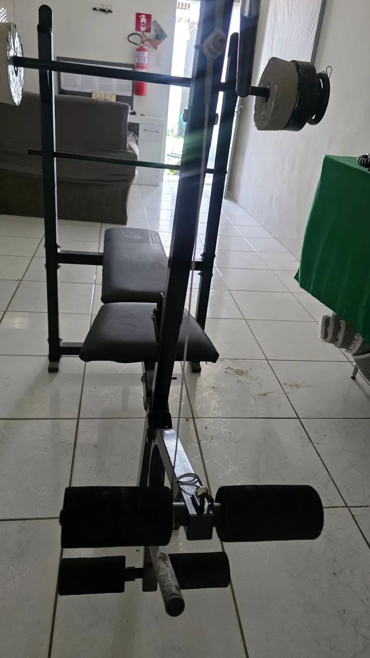 Máquina completa de exercícios com saco de boxe - Foto 3