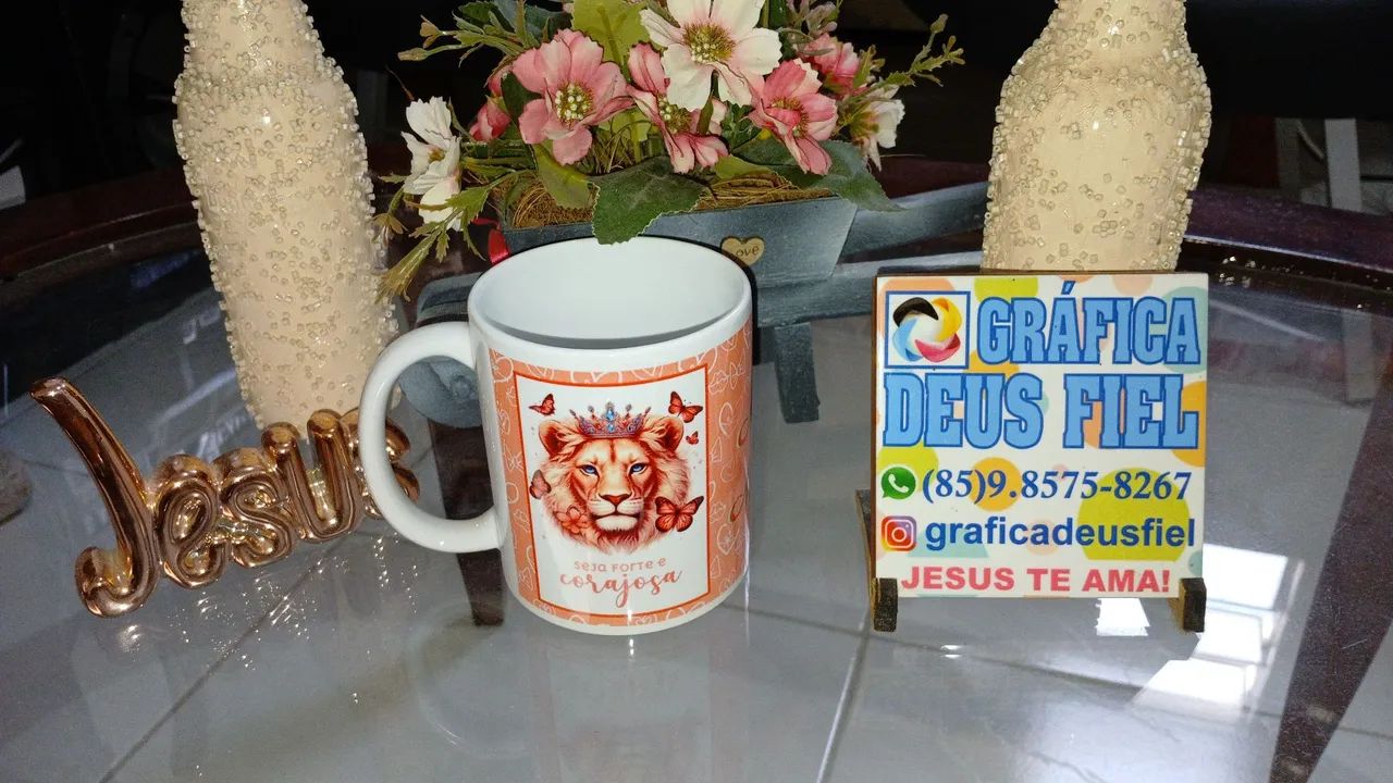 Canecas de cerâmica personalizada foto e mensagem vai com a caixinha de coração grátis  - Foto 4