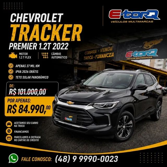 Chevrolet Tracker Premier 1.2 Turbo 12V Flex AUT 2022