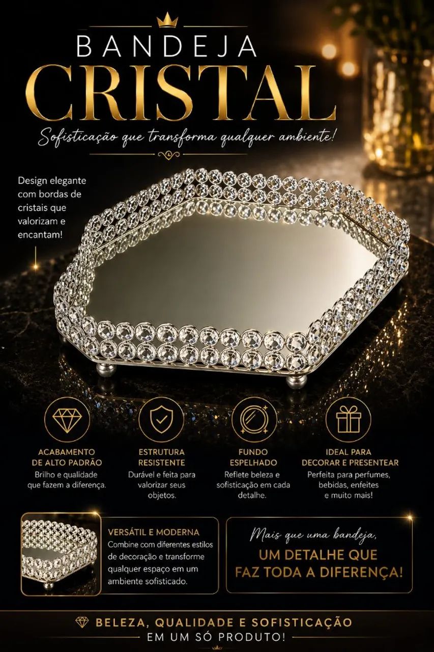 Bandeja de cristal 