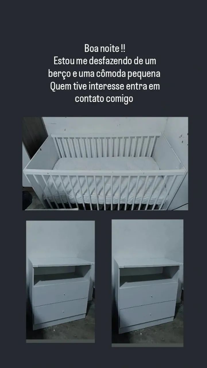 Berço e cômoda 