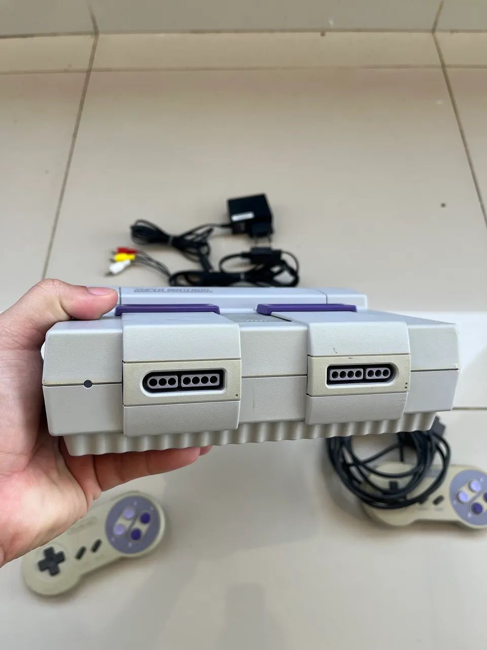 Super Nintendo + 2 controles + 1 jogo - Foto 4