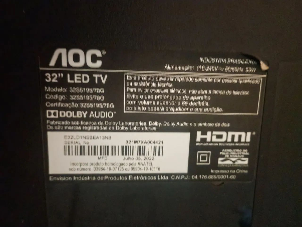 Vendo uma TV 32 polegadas prá retirada de peças  - Foto 3