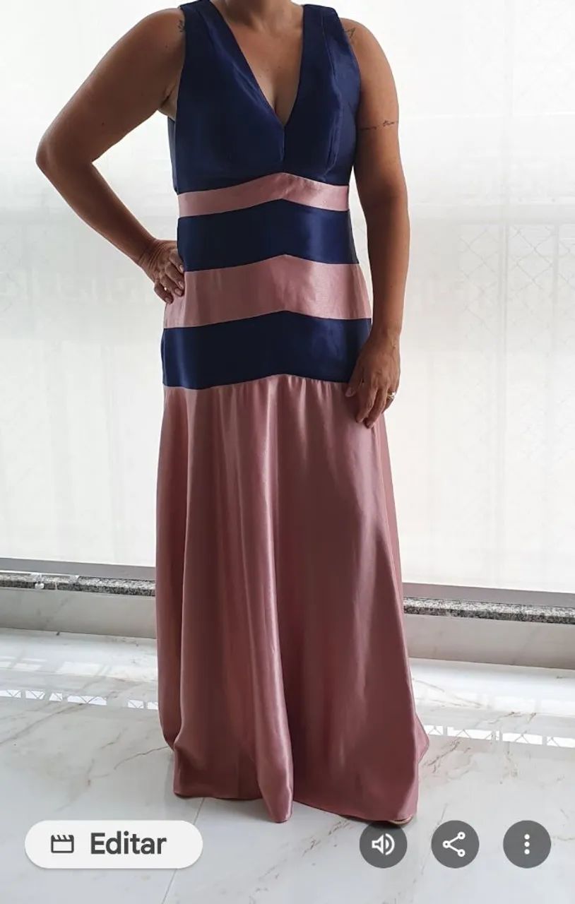 Vendo lindo vestido tafetá 