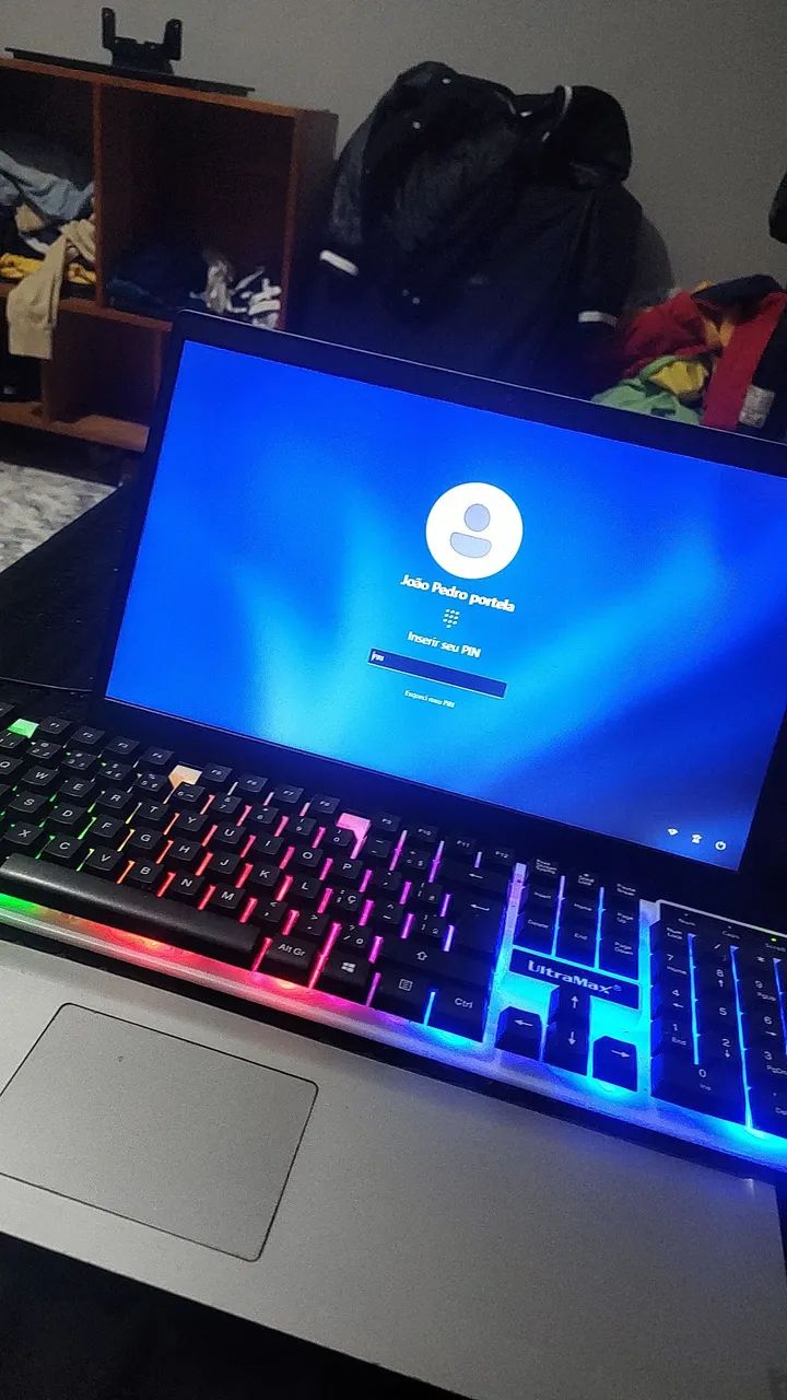 Notebook Lenovo mais teclado semi mecânico ultramax  - Foto 4