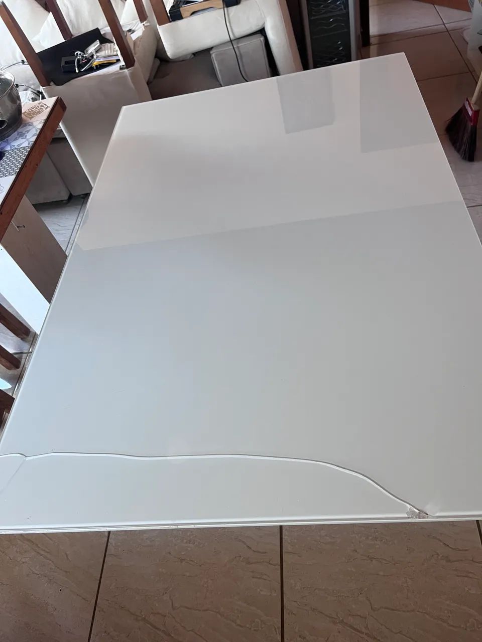 Mesa de Jantar VIDRO 1,20m x 0,80m C/ AVARIA - Foto 4