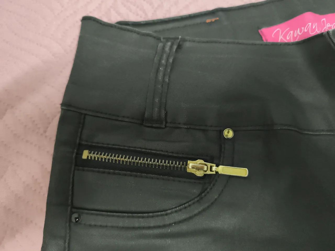 Short balada! Jeans brilhoso - Foto 2