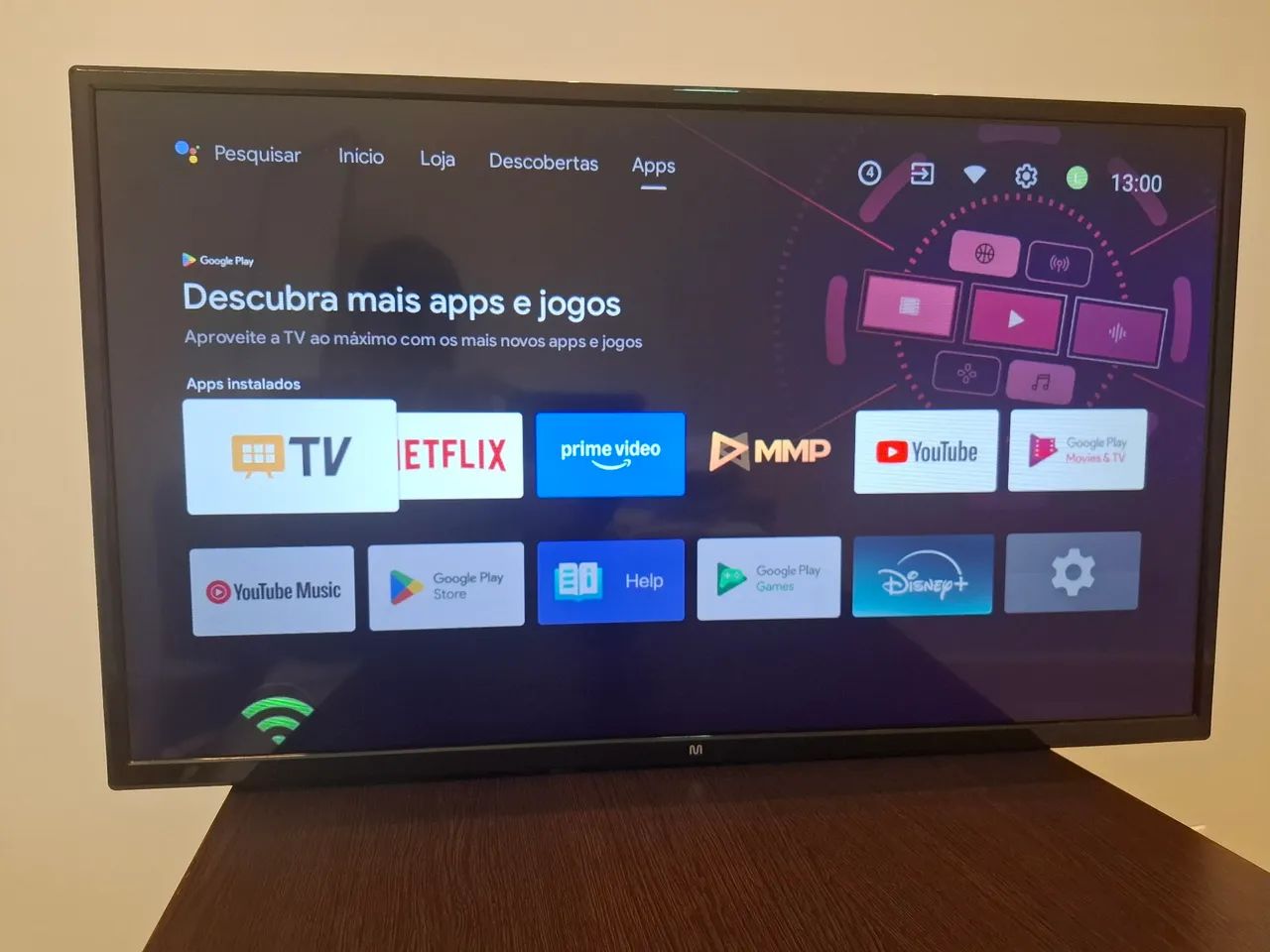 TV android 32 polegadas ótimo para monitor com controle remoto - Foto 2