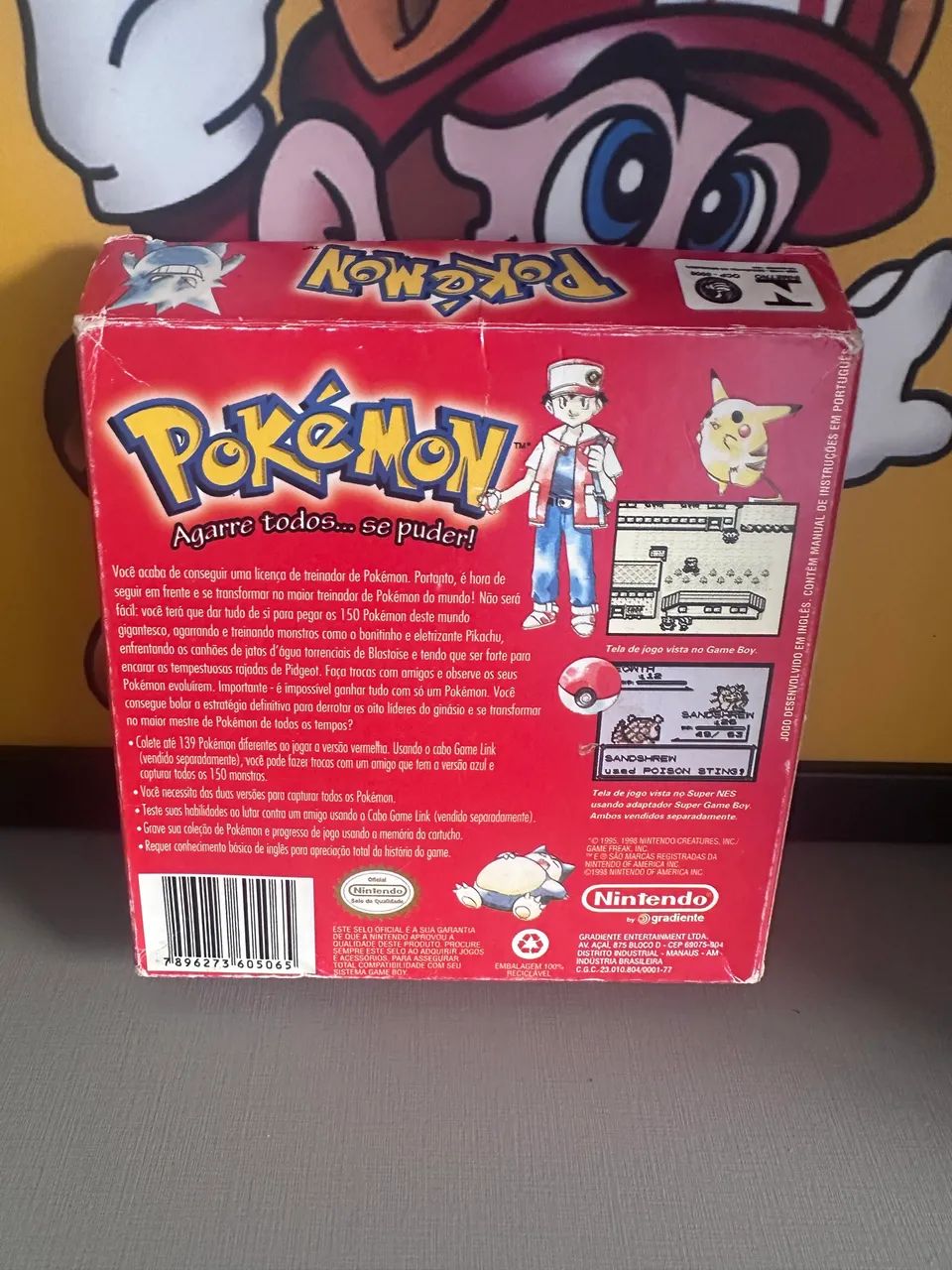 Pokémon Red Game boy gradiente caixa  - Foto 2