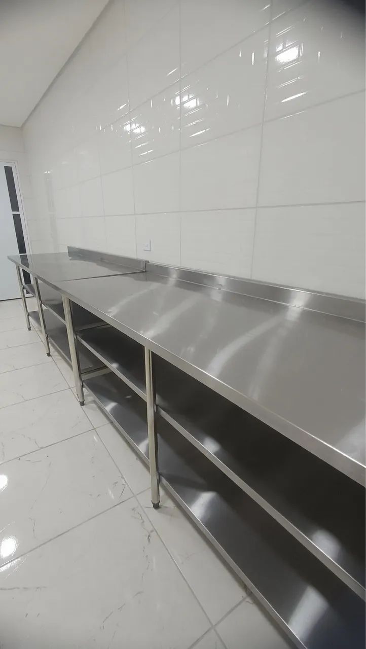Mesa de inox para manipulação - Foto 2