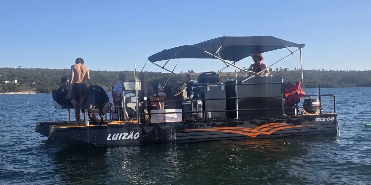 Flutuante luxo Pontoon Catamaran - Foto 2
