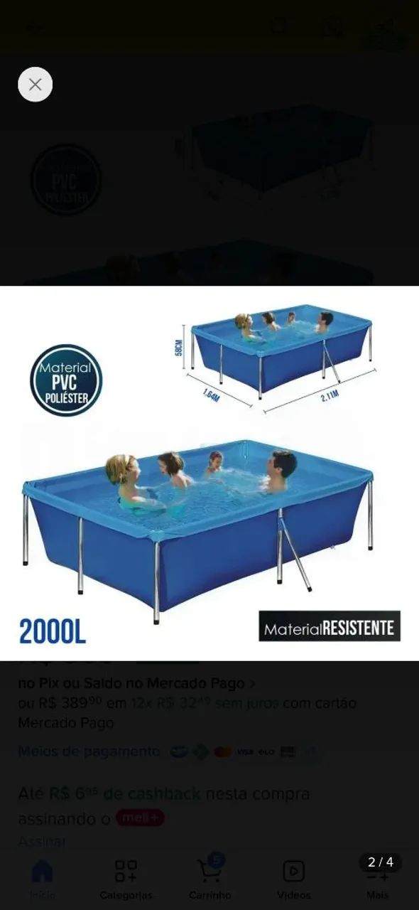 Piscina 2 mil litros  - Foto 2