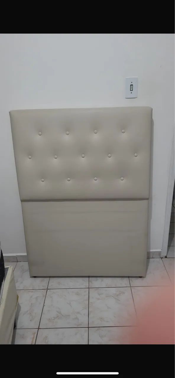Cama de solteiro com colchão e cabeceira  - Foto 2