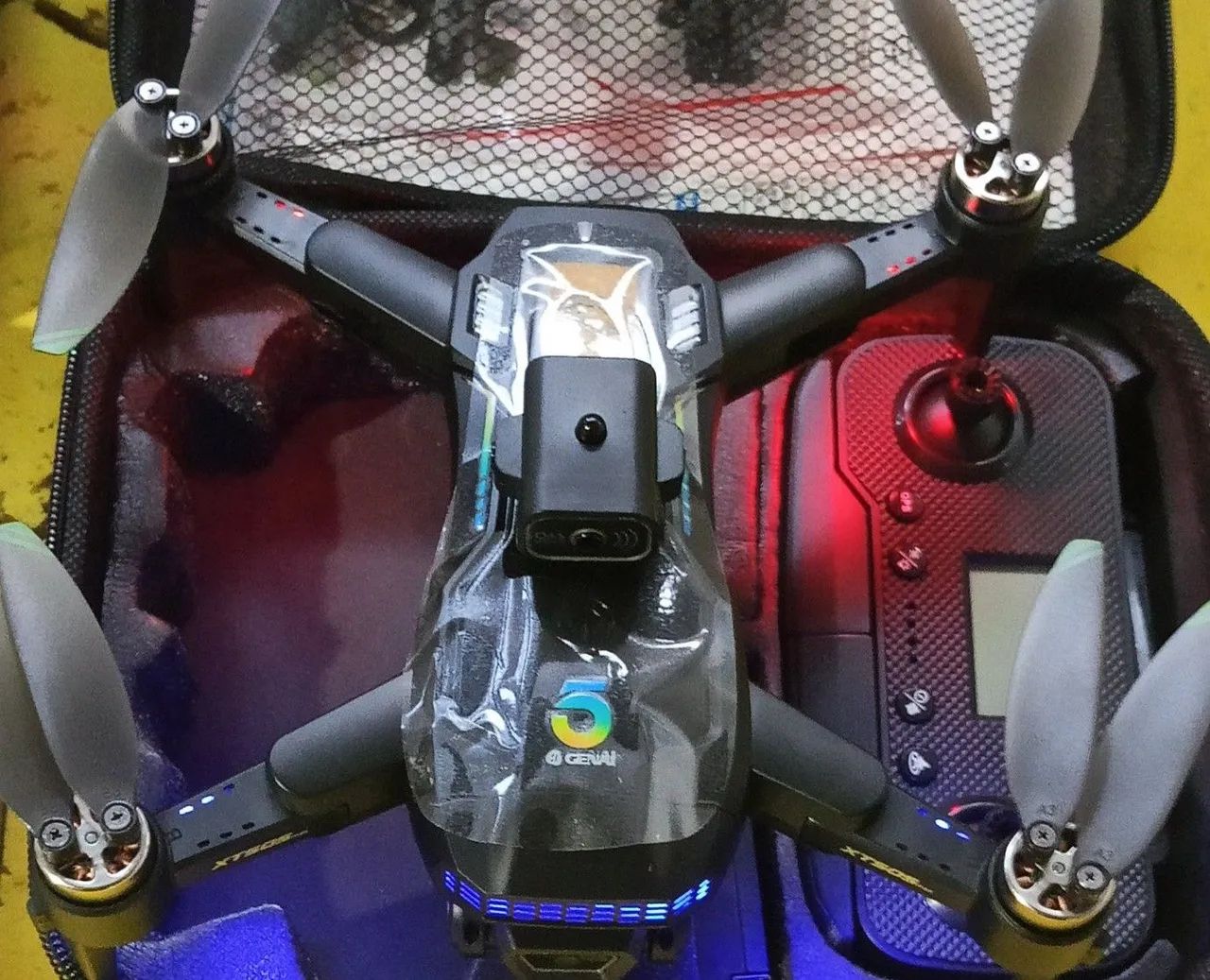Drone 2 bateria profissional GPS câmera 4K gimbal estabilizador  - Foto 3