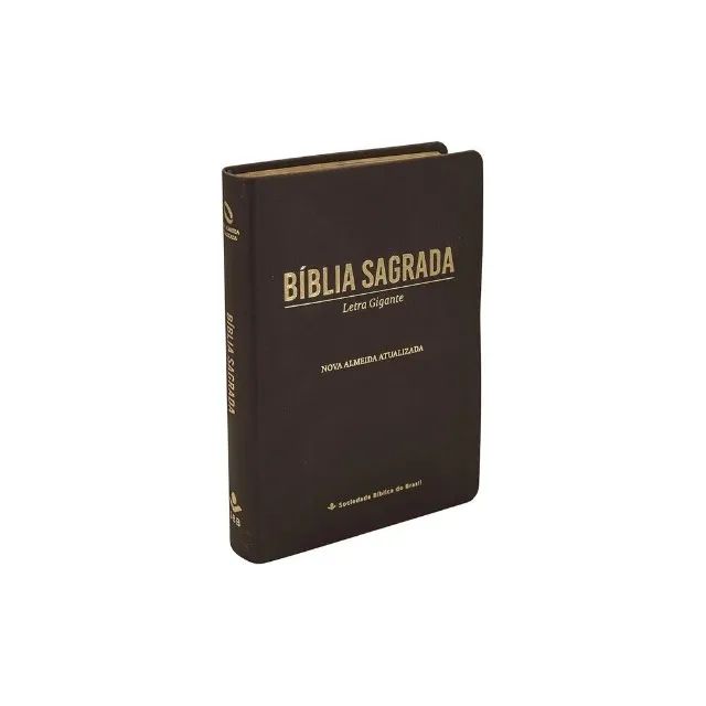 Bíblia Sagrada Nova Almeida Atualizada Letra Gigante Capa Marrom -Entregamos