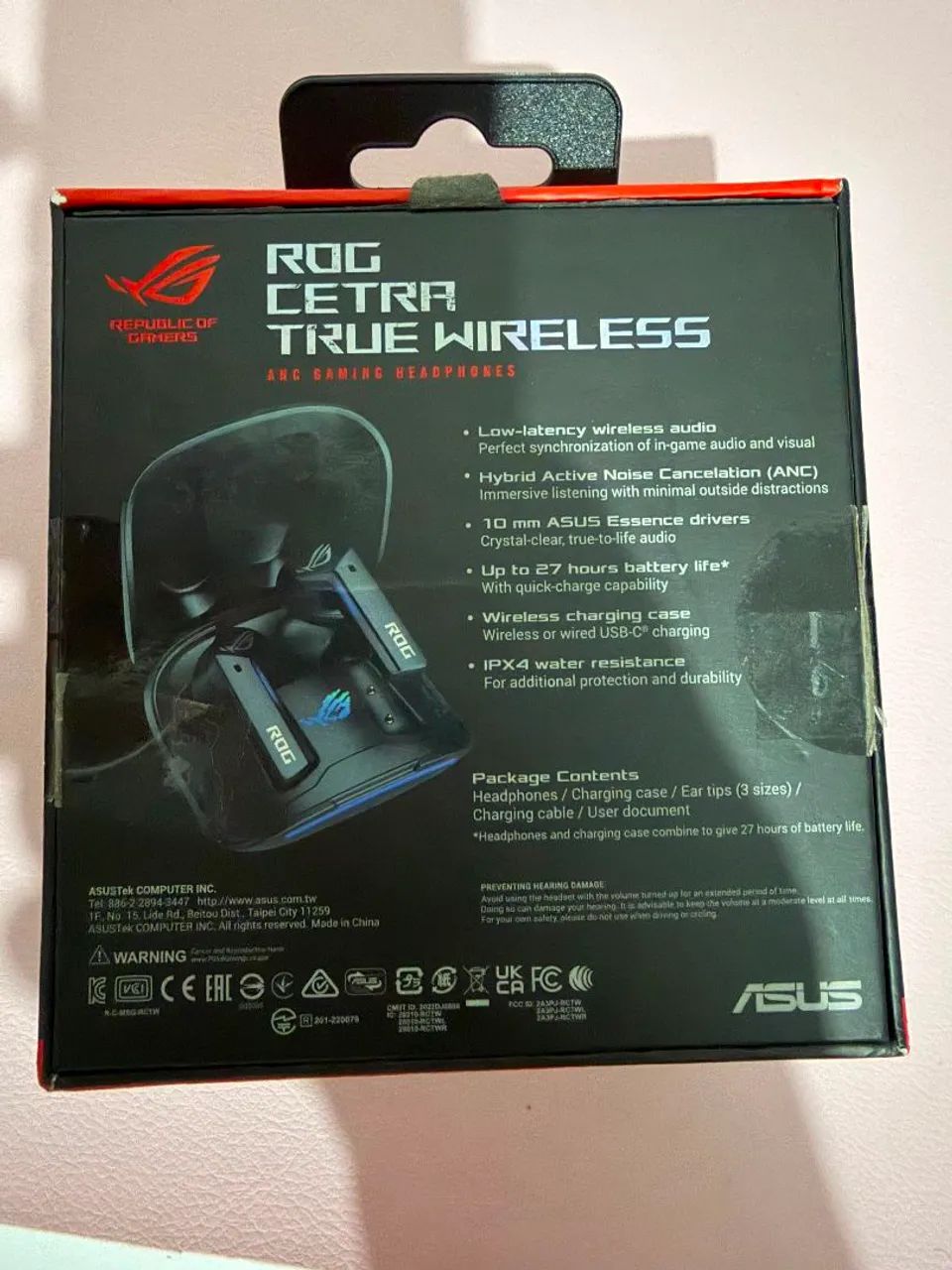 Fones de ouvido sem fio Gamer In-Ear Rog Cetra True Wireless - Foto 5
