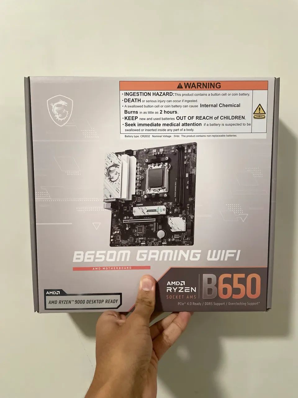 NOVO: Placa mãe AM5 b650m Gaming WIFI MSI