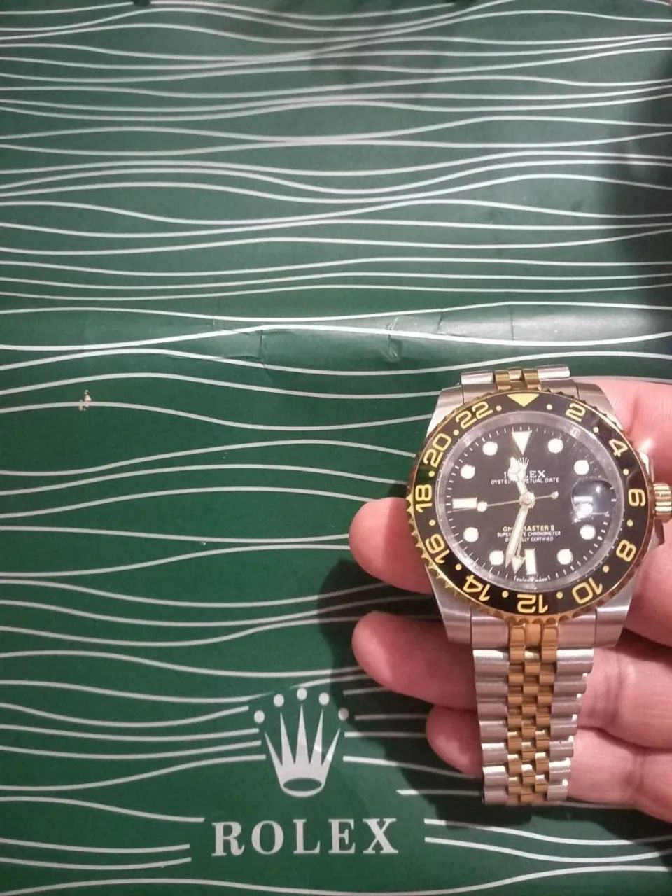 Relógio ROLEX GMT MASTER II GOLD IRON AUTOMÁTICO - Foto 2