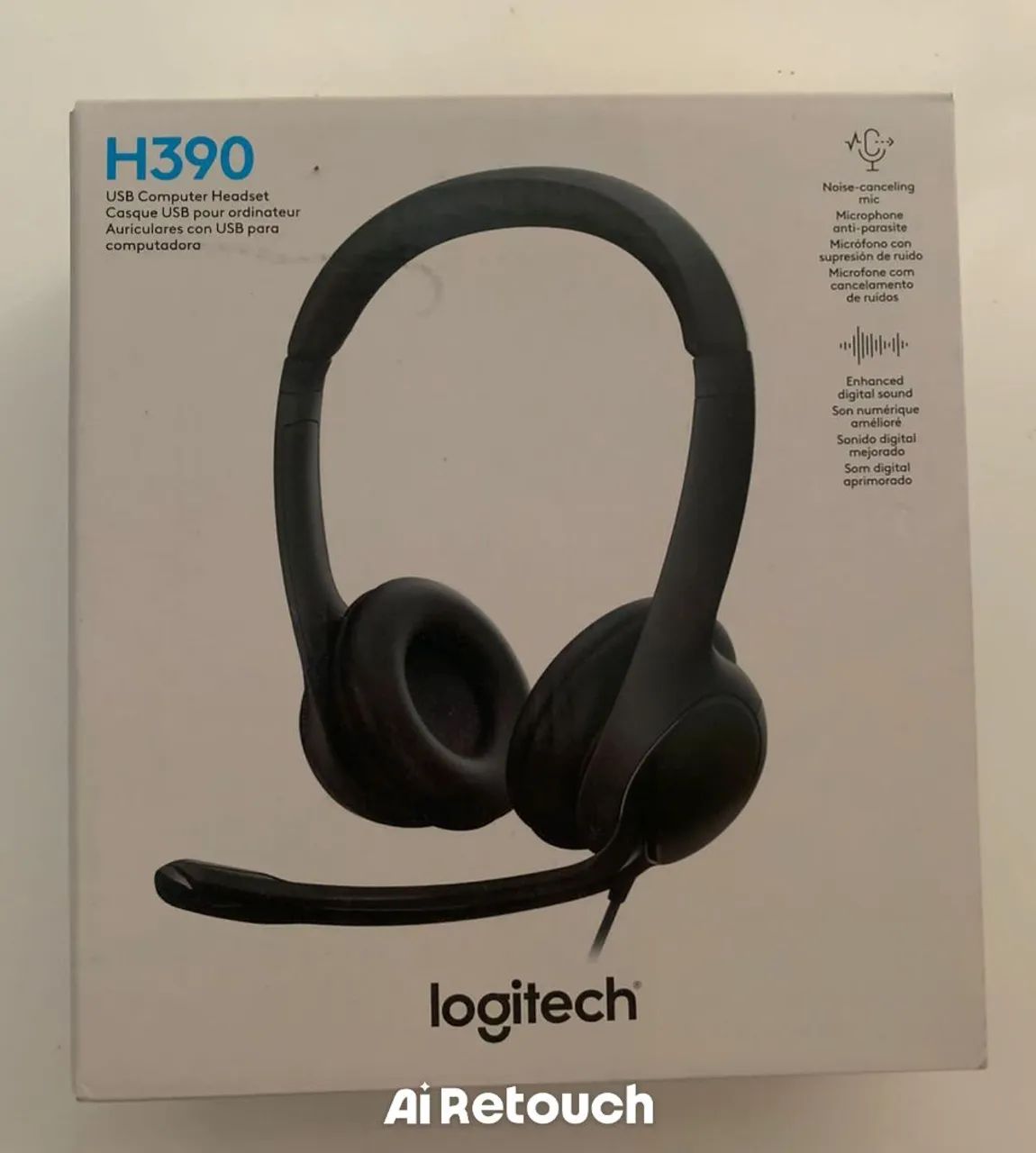 Headset Logitech H390 USB Microfone Fone Home Office R$149,99