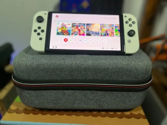 Nintendo Switch Oled Desbloqueado COMPLETO - Foto 2