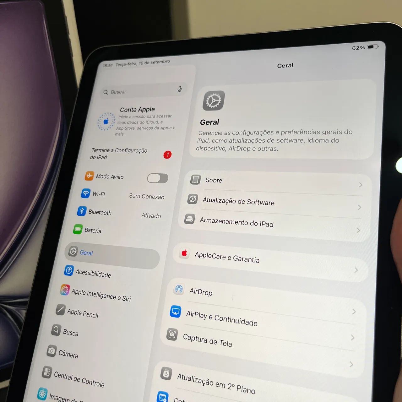 IPAD AIR M4 PRATA (2026) 128GB - GARANTIA APPLE + CASE DE BRINDE - Foto 2