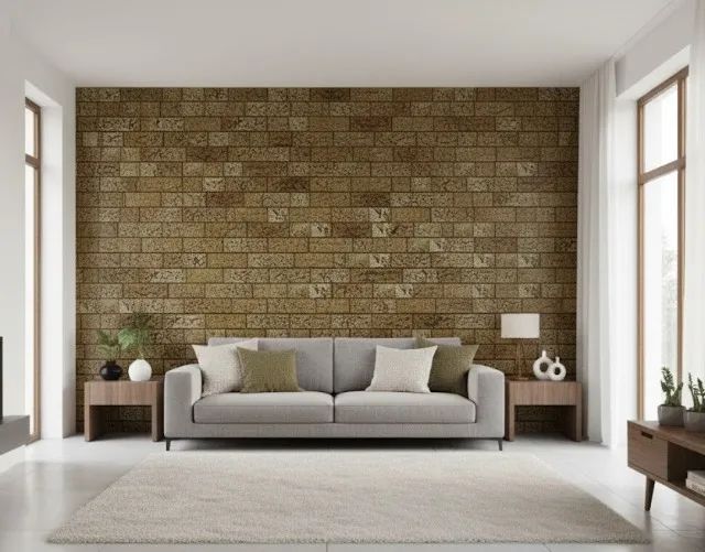 TIJOLINHO MURALA - LUXO E BRILHO DOURADO 