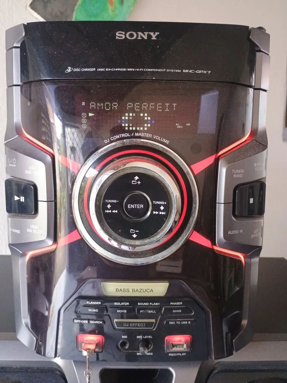 Mini System Sony MHC GPX7 em perfeito funcionamento e estado geral .. dublo USB.. 