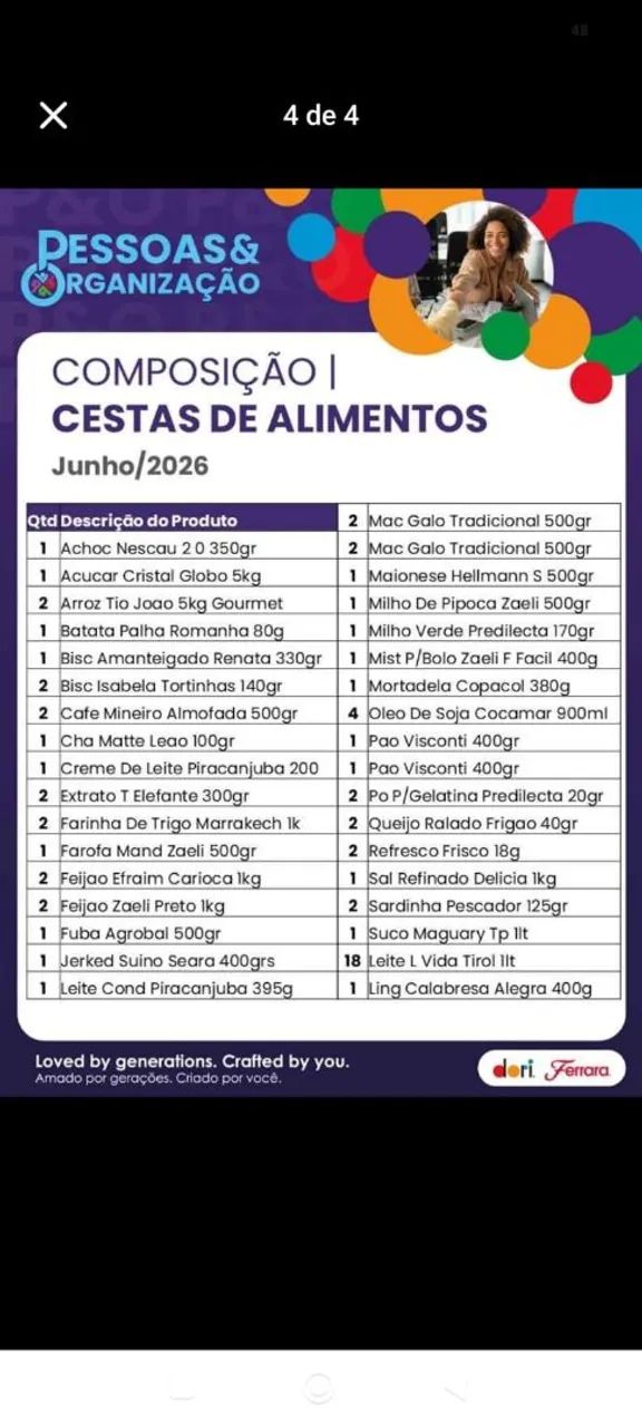 Cesta de alimentos Dori alimentos 400,00 - Foto 3