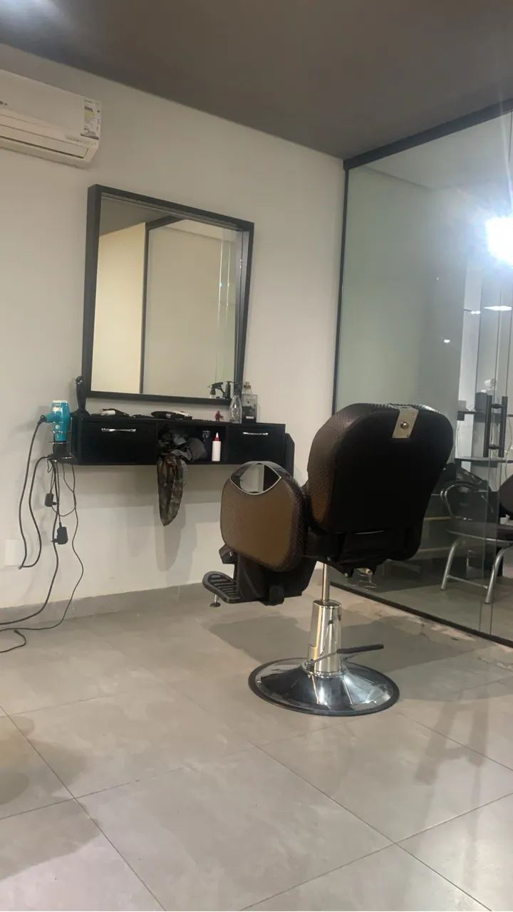 Espelho , bancada para barbearia 