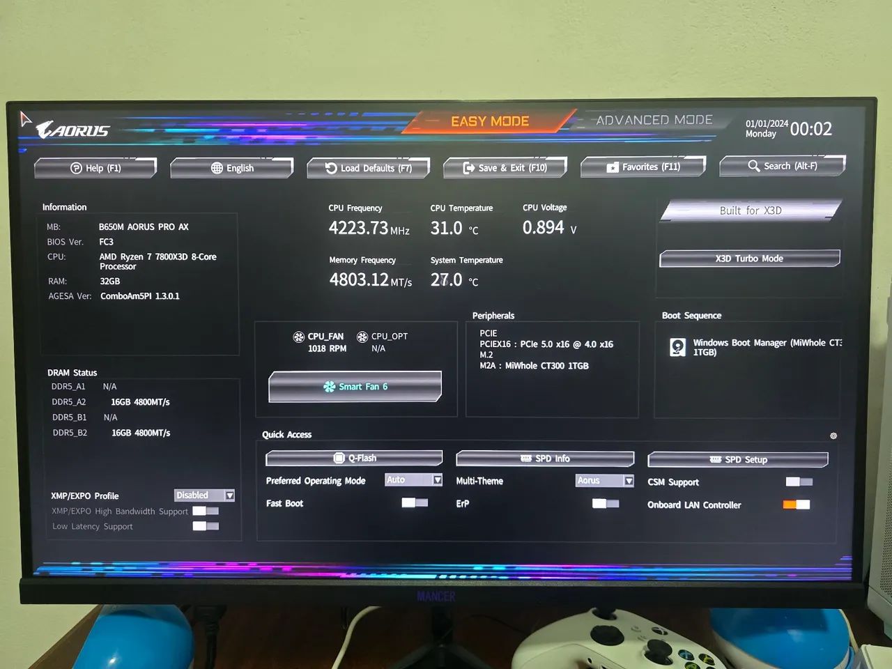 B650m Gigabyte Aorus Pro AX - Foto 4
