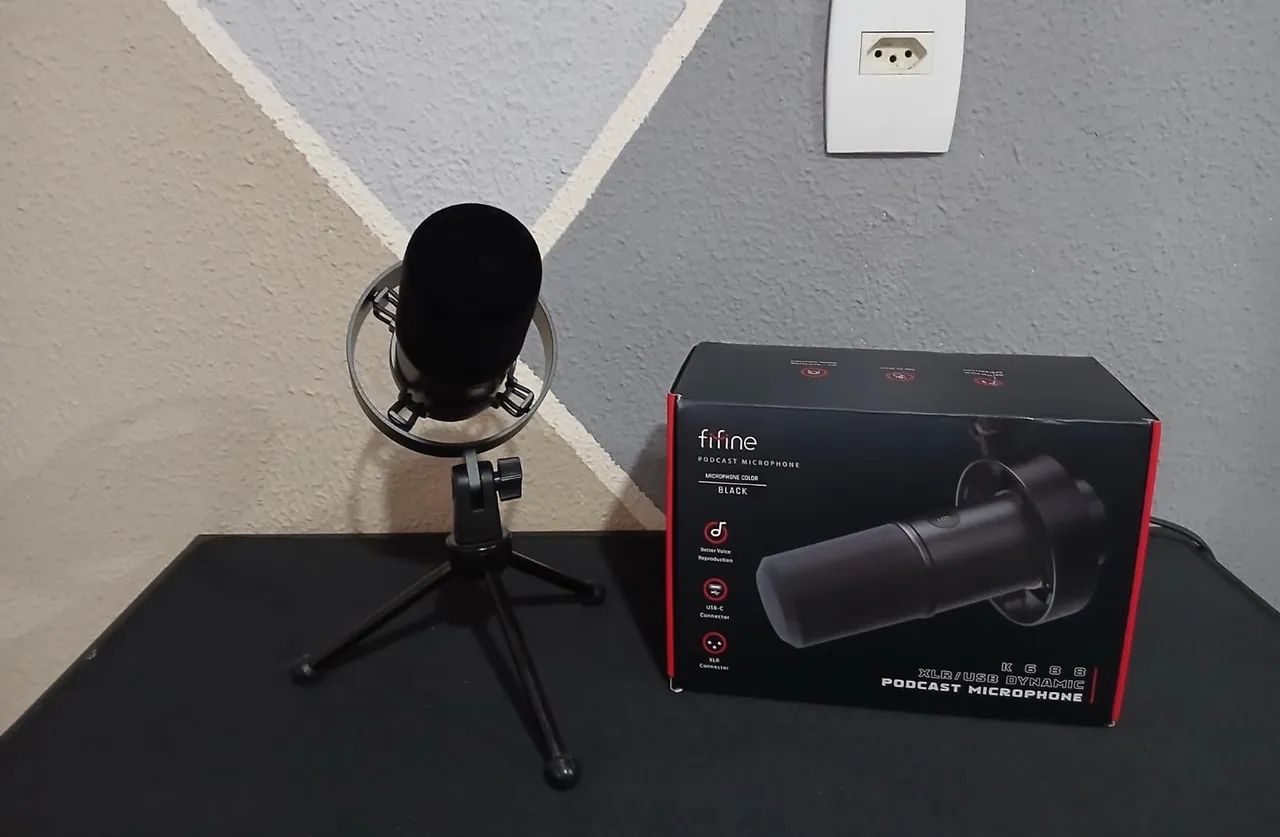 Microfone Dinâmico Fifine K688, Usb, Xlr, Gravação, Podcast. - Foto 2